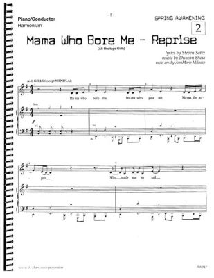 mama who bore me sheet music: A Melodic Reflection on Motherhood and Creativity